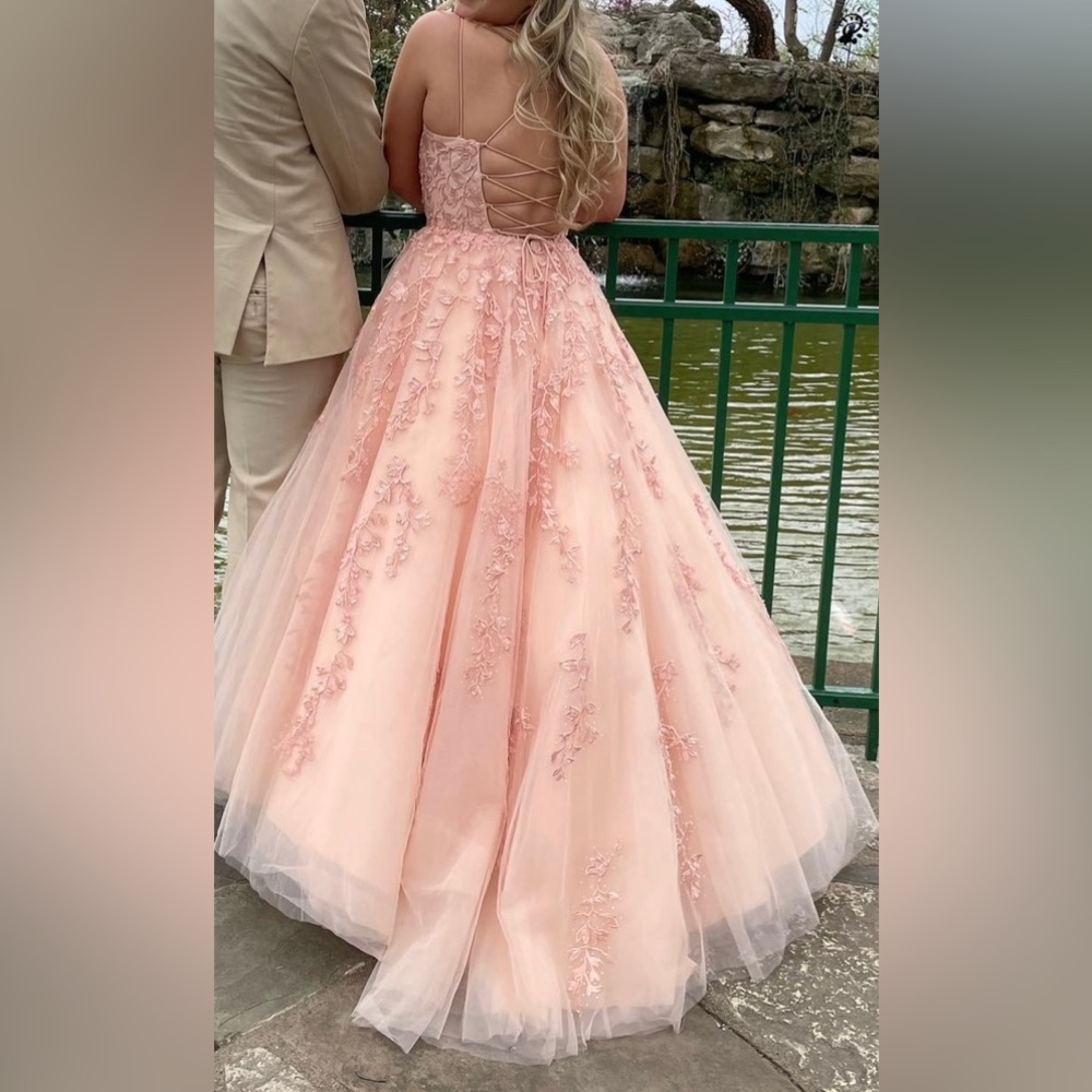 Sherri Hill #53116 Blush Prom Dress